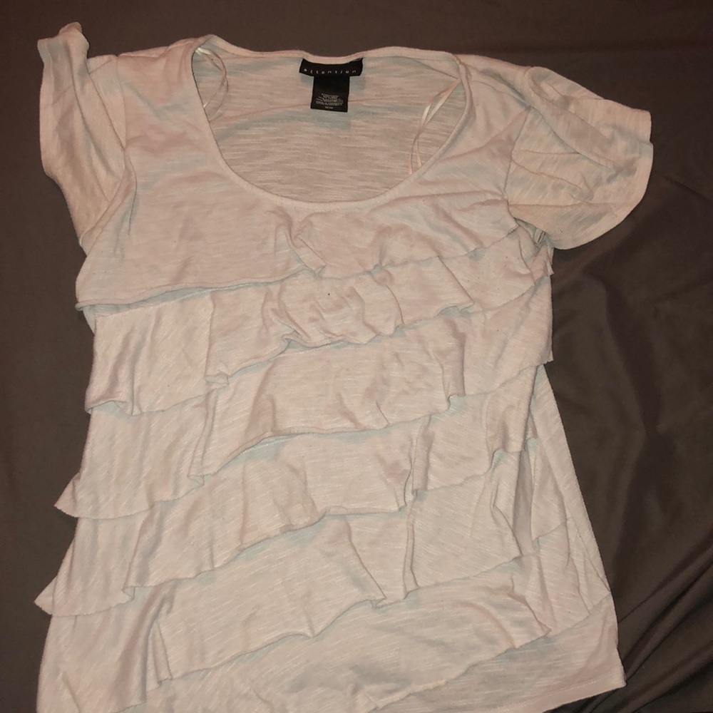 White flowy shirt